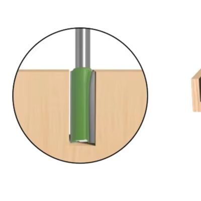 Woodworking Kickback - Industrial Router Bit 6MM Shank Straight