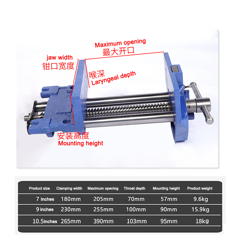 9 Inch Carbon Steel Woodworkin - Woodworking Vice Quick Release ulasan dan harga