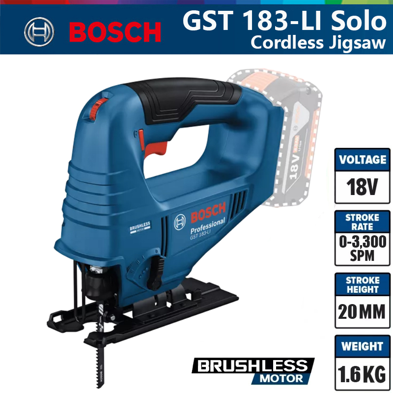Bosch GST 183-LI Professional  - Woodworking Saw ulasan dan harga