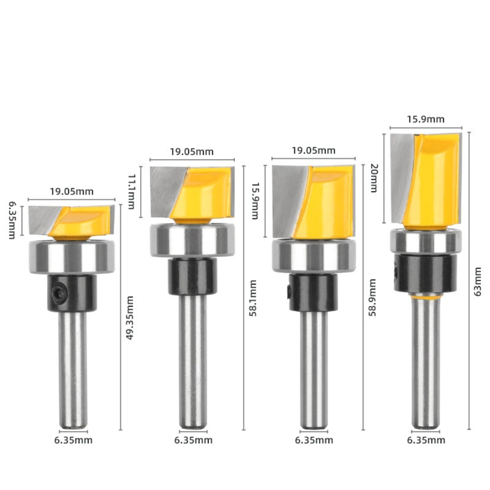 1/4Inch Shank Flush Trim Route - Woodworking Templates ulasan dan harga