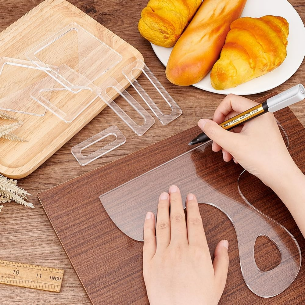 7Pcs Charcuterie Template Acry - Woodworking Templates ulasan dan harga