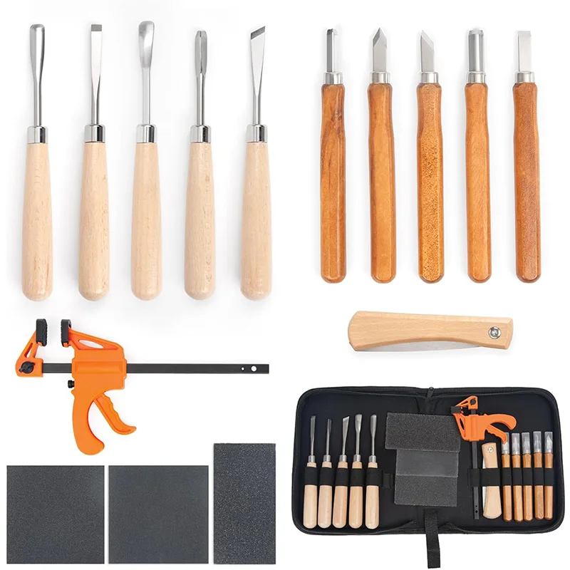 Wood Carving Kit 15Pcs Wood Ca - Woodworking Kits For Adults ulasan dan harga