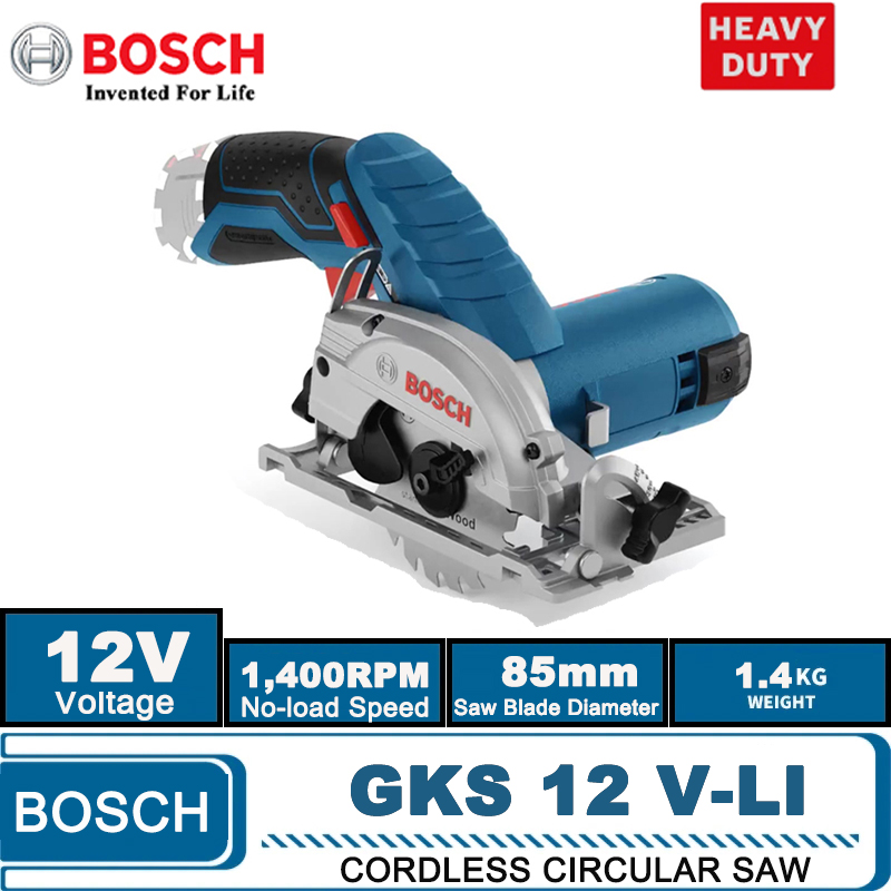 BOSCH GKS 12V-LI Electric Circ - Woodworking Saw ulasan dan harga