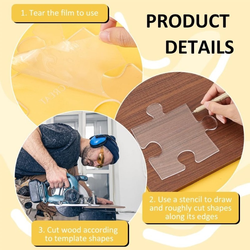 Acrylic Puzzle Woodworking Tem - Woodworking Templates ulasan dan harga