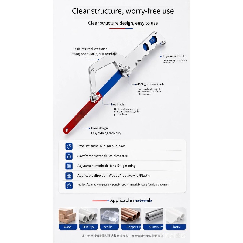 Flexible Heavy Duty Mini Hacks - Woodworking Saw ulasan dan harga