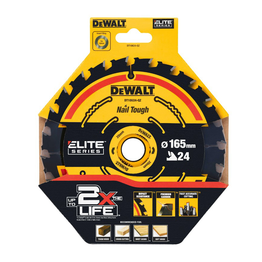 DEWALT DT10624-QZ 1/3pcs 24T C - Woodworking Saw ulasan dan harga