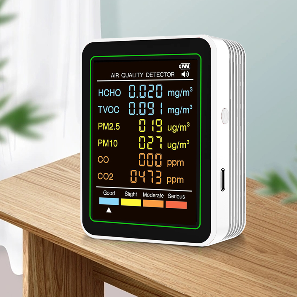 6-in-1 Air Quality Meter Real- - Woodworking Japanese Tools ulasan dan harga