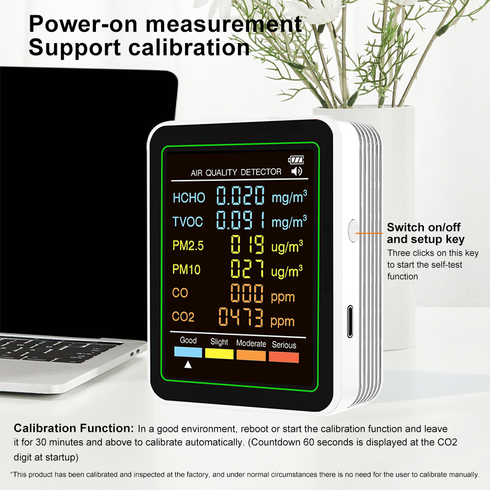 6-in-1 Air Quality Meter Real- - Woodworking Japanese Tools ulasan dan harga
