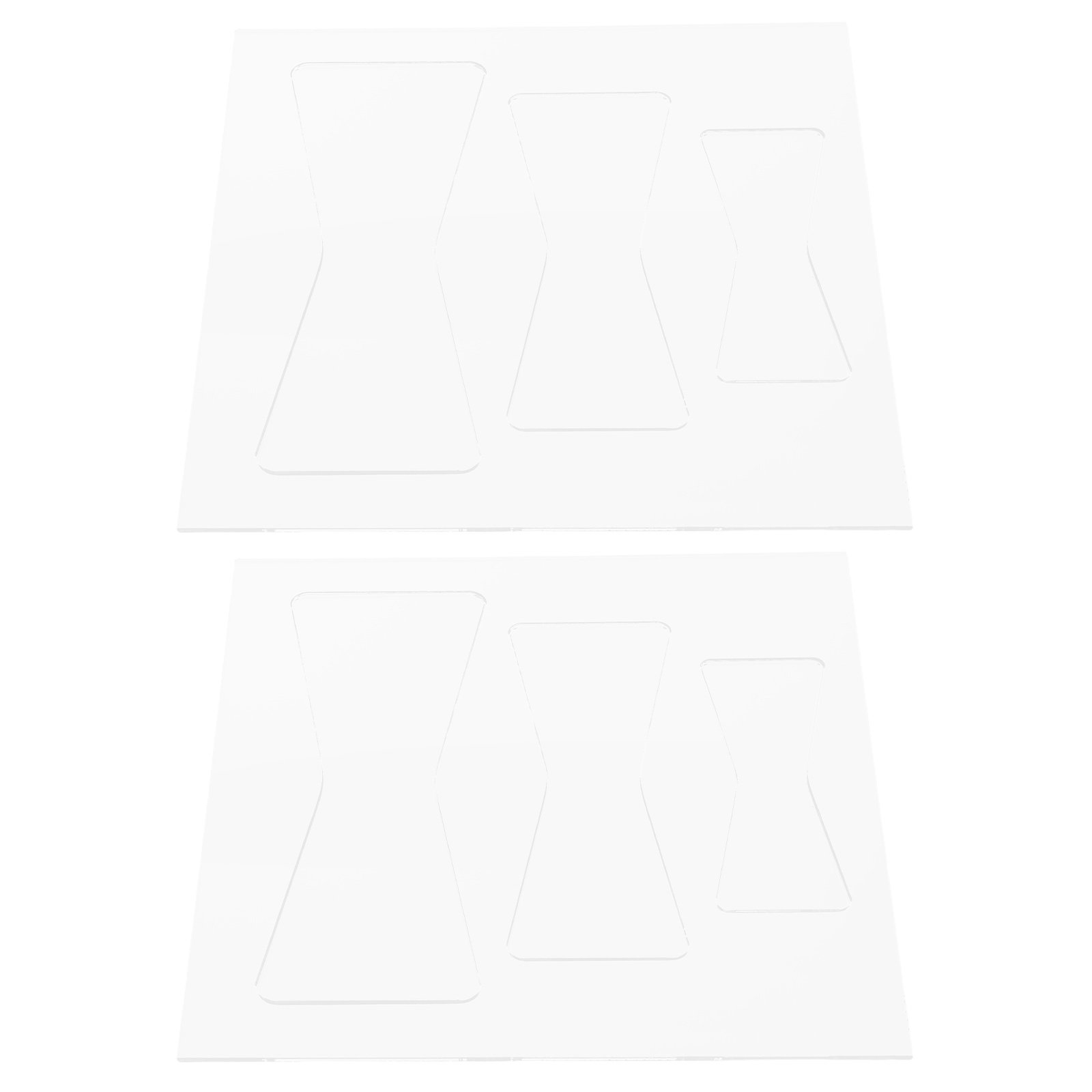 2Pcs Acrylic Woodworking Templ - Woodworking Templates ulasan dan harga