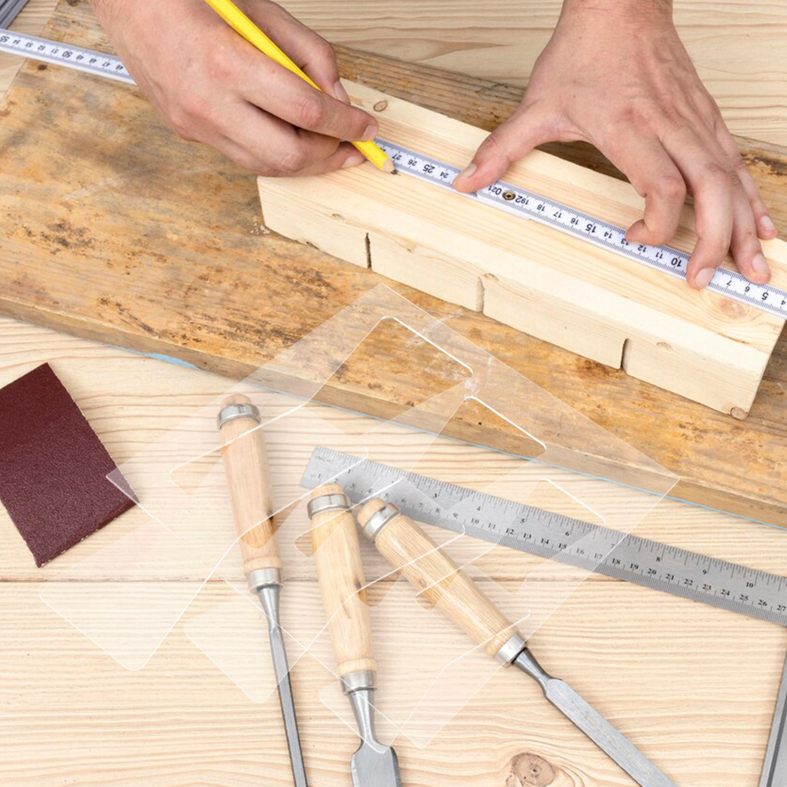 2Pcs Acrylic Woodworking Templ - Woodworking Templates ulasan dan harga