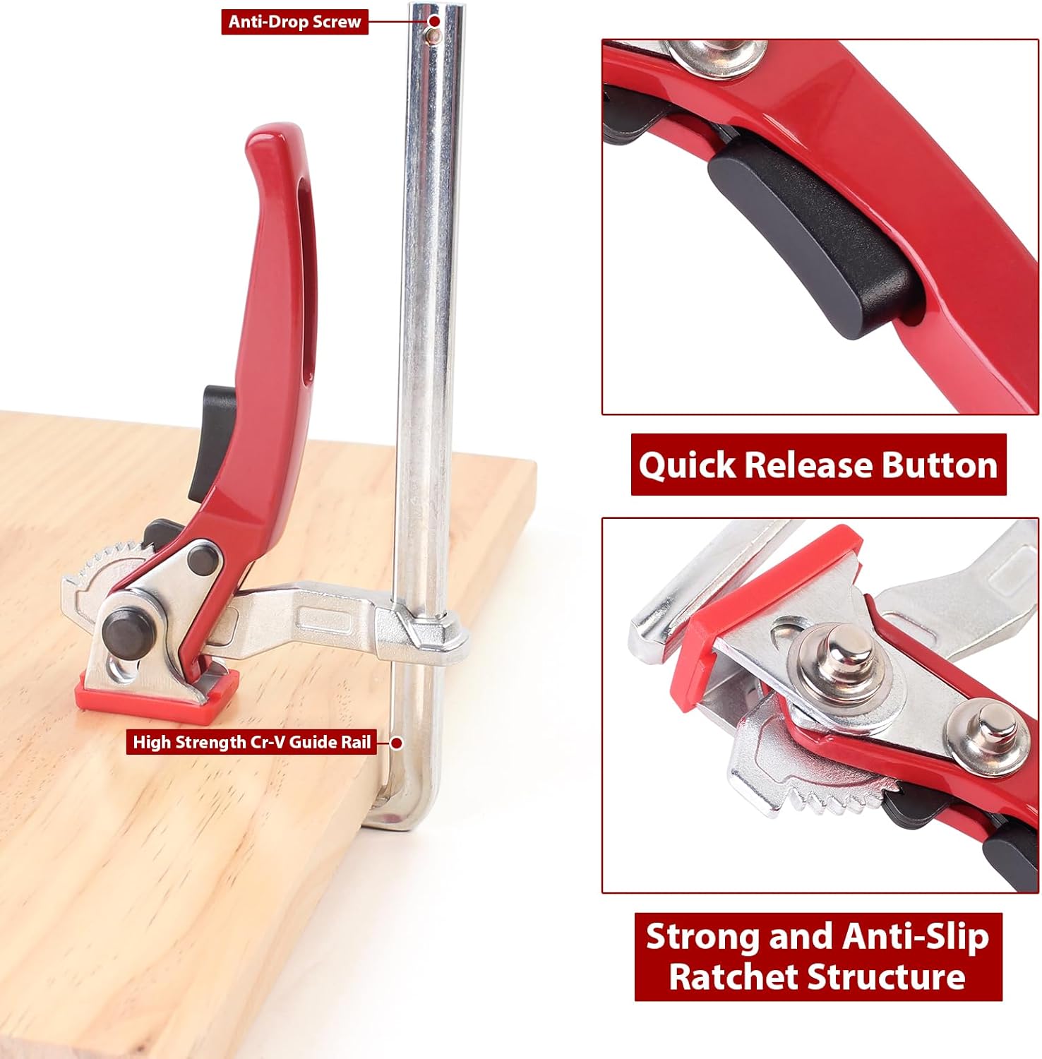 Heavy Duty Ratchet F Clamp Qui - Woodworking Z Clips ulasan dan harga