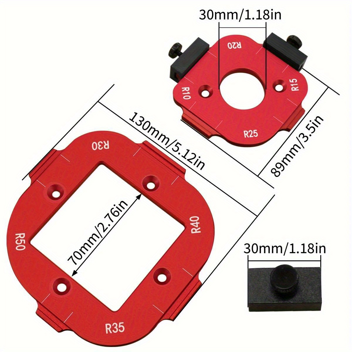 2pcs Woodworking Router Corner - Woodworking Templates ulasan dan harga